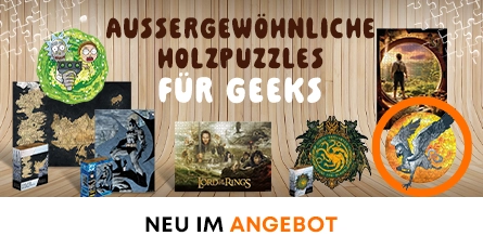 Luxuriöse Holzpuzzles mit Motiven aus Harry Potter, Der Herr der Ringe, Rick und Morty und Der Hobbit neu im Angebot