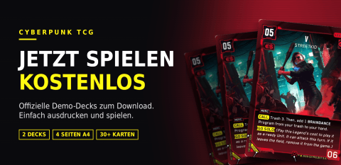 Spielt Cyberpunk TCG kostenlos: Offizielle Demo-Decks zum Download