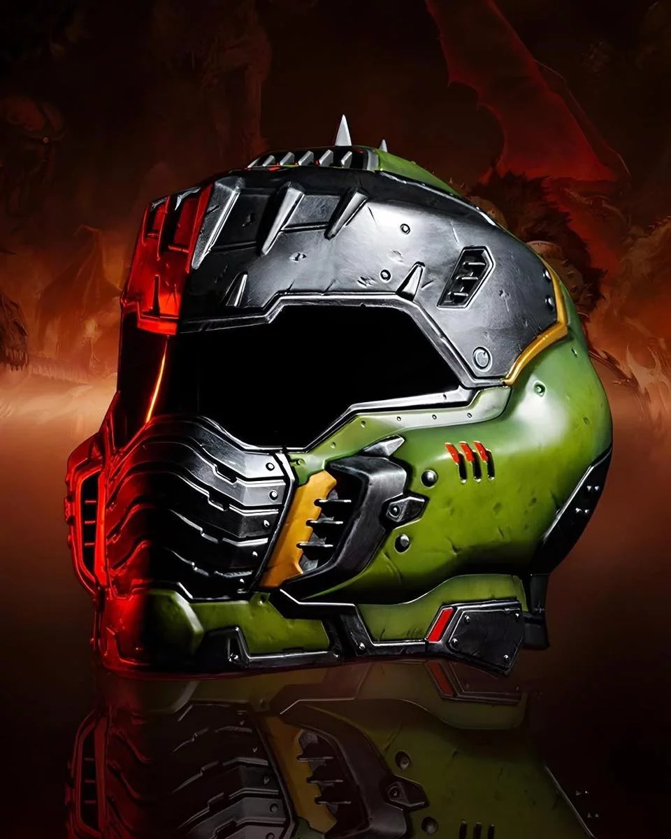 doom, helm, sammlung, sammlerstück, replik