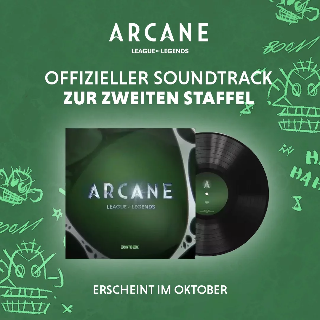 arcane, lol, leagueoflegens, soundtrack, vinyl, schallplatte