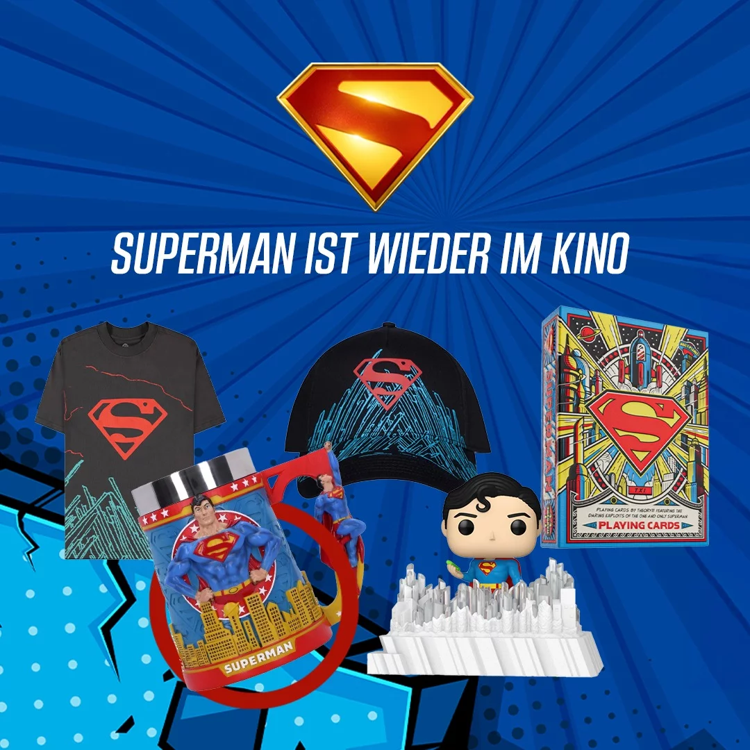 superman, fanartikel, merchandise, merch, supermanimkino