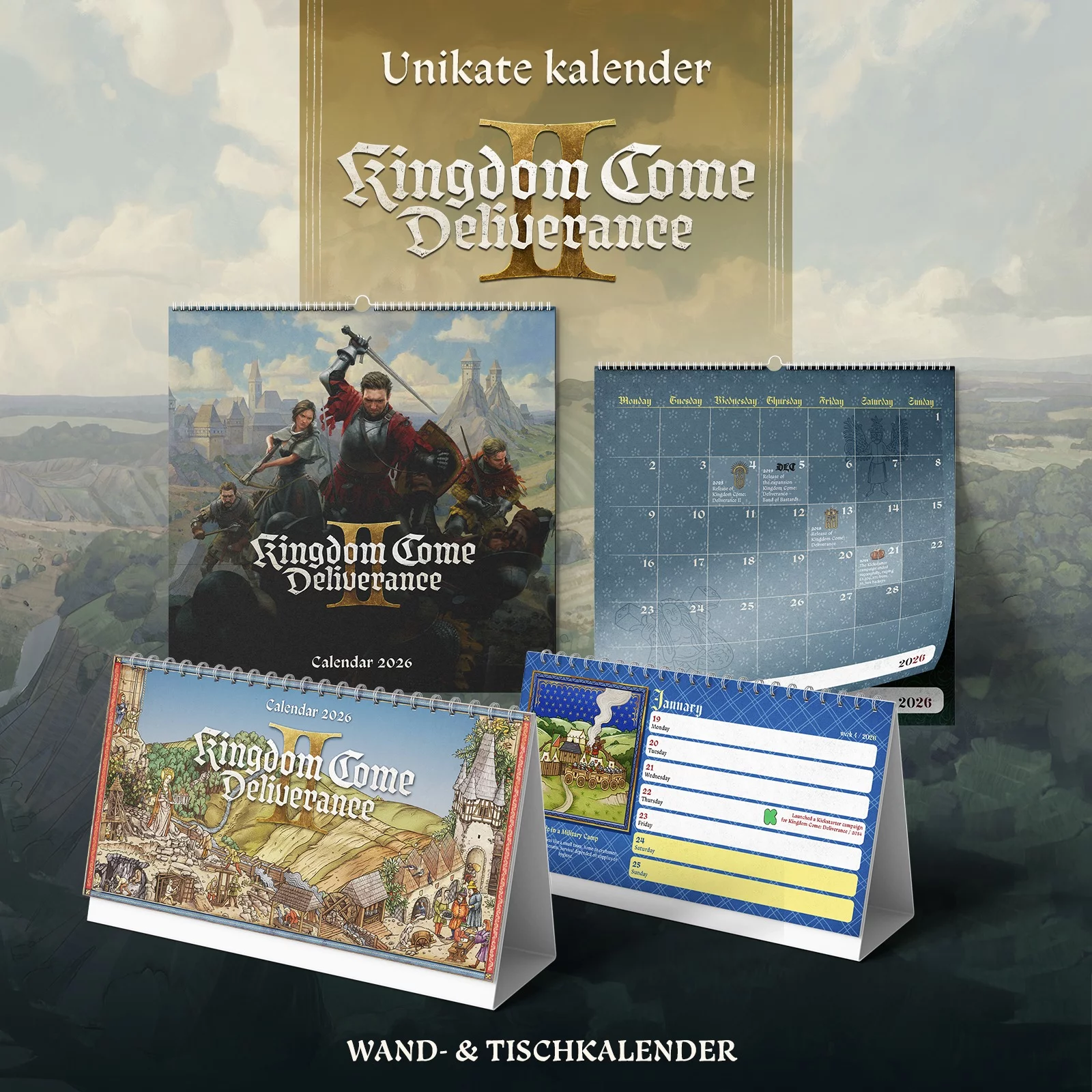 kcd, kingdomcomedeliverance, kalender, jahr2026
