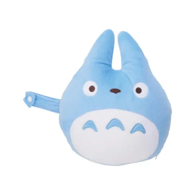 Cestovní polštář za krk Ghibli - Blue Totoro (s kapucí) - My Neighbor Totoro