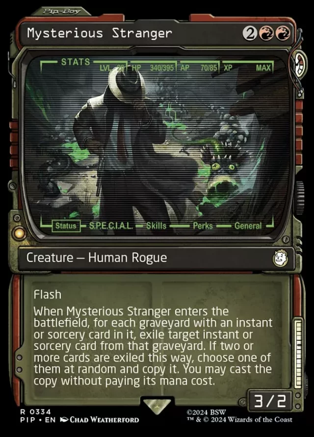 Spielmatte Ultra PRO - MTG x Fallout (Mysterious Stranger)