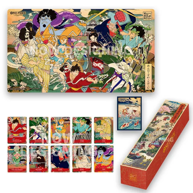 Kartenspiel One Piece TCG - 1st Anniversary Set (Karten, Matte, Box, Hüllen)