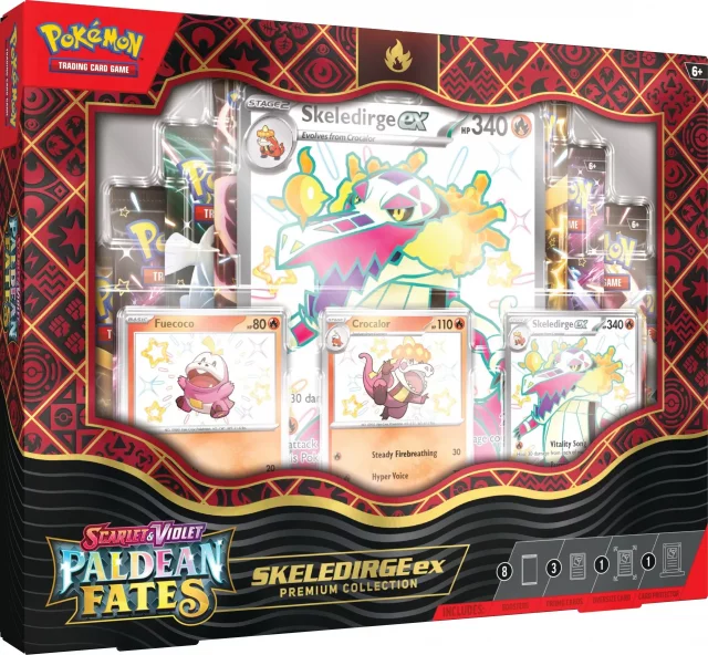 Kartenspiel Pokémon TCG: Scarlet & Violet Paldean Fates - Premium Collection: Skeledirge ex