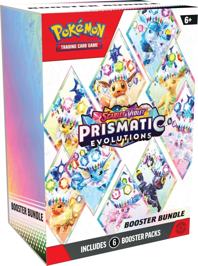 Kartenspiel Pokémon TCG: Scarlet & Violet Prismatic Evolutions - Booster-Bundle (6 Booster) ENG