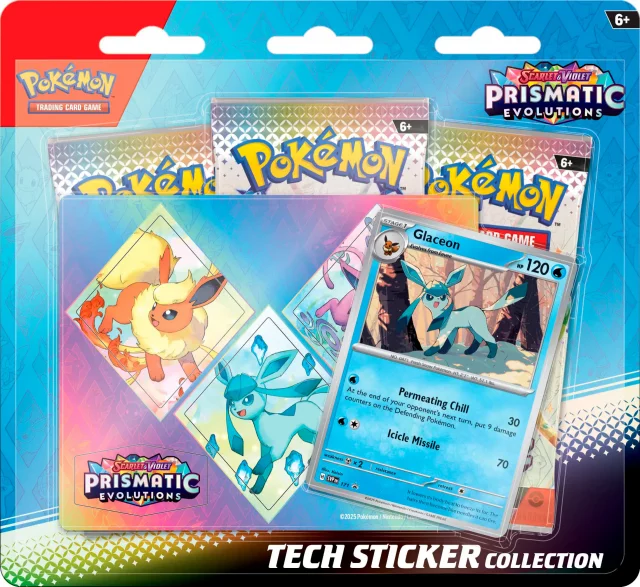 Karetní hra Pokémon TCG: Scarlet & Violet - Prismatic Evolutions Tech Sticker Collection: Sylveon dupl