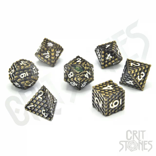 Kostky - Dawn Blossom Metal - RPG Dice Set  (7 ks) dupl