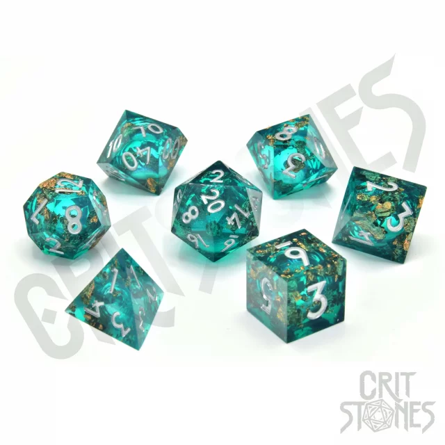 Kostky - Drudaxizius Metal - RPG Dice Set  (7 ks) dupl