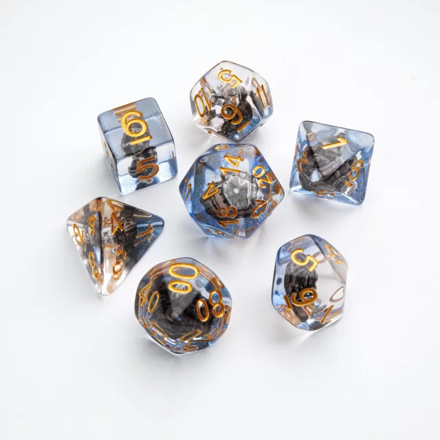 Kostky Gamegenic - Embraced Series - Death Valley RPG Dice Set (7 ks) dupl