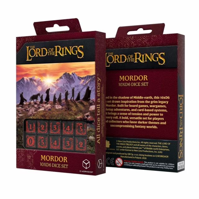 Kostky Lord of the Rings - Mordor (10 ks)