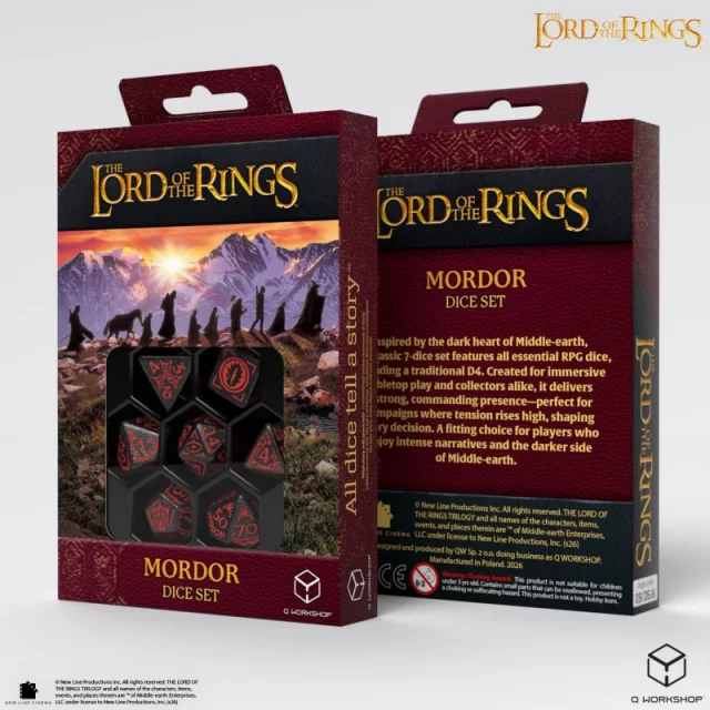 Kostky Lord of the Rings - Mordor (7 ks)