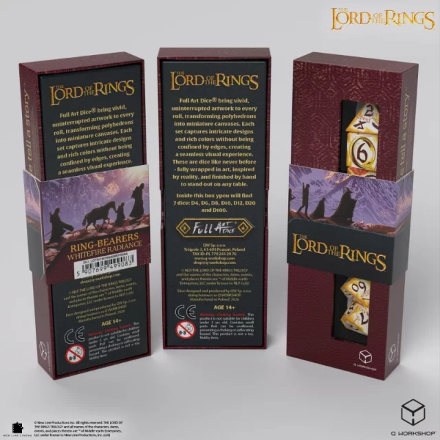 Kostky Lord of the Rings - Whitefire Radiance (7 ks)