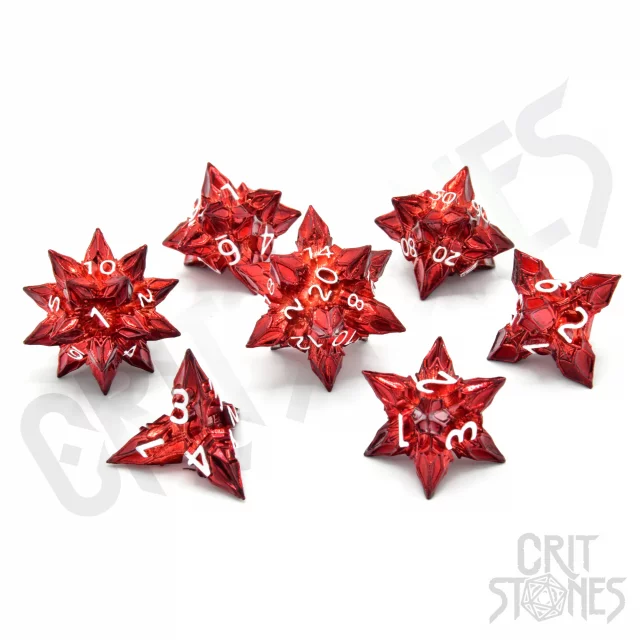 Kostky Metal - Ballistic Brass RPG Dice Set  (7 ks) dupl