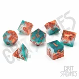Kostky - Forest Fountain Liquid Core - RPG Dice Set  (7 ks) dupl