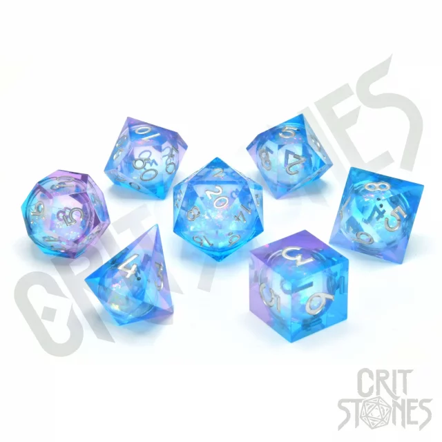 Kostky - Forest Fountain Liquid Core - RPG Dice Set  (7 ks) dupl