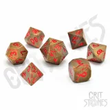 Kostky - Drudaxizius Metal - RPG Dice Set  (7 ks) dupl