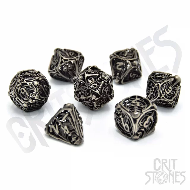 Kostky Shattered Sigils Metal - RPG Dice Set  (7 ks) dupl