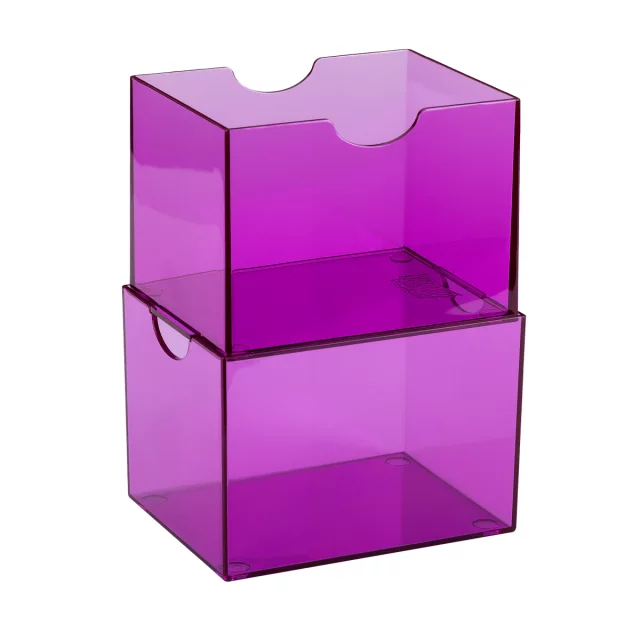 Krabička na karty Dragon Shield - Clear Purple (Strongbox 100+) - Kartenboxen
