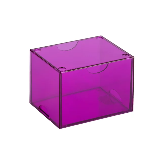 Krabička na karty Dragon Shield - Clear Purple (Strongbox 100+) - TCG Sammelkartenspiel