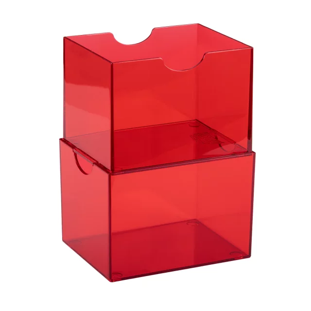 Krabička na karty Dragon Shield - Clear Red (Strongbox 100+) - Kartenboxen