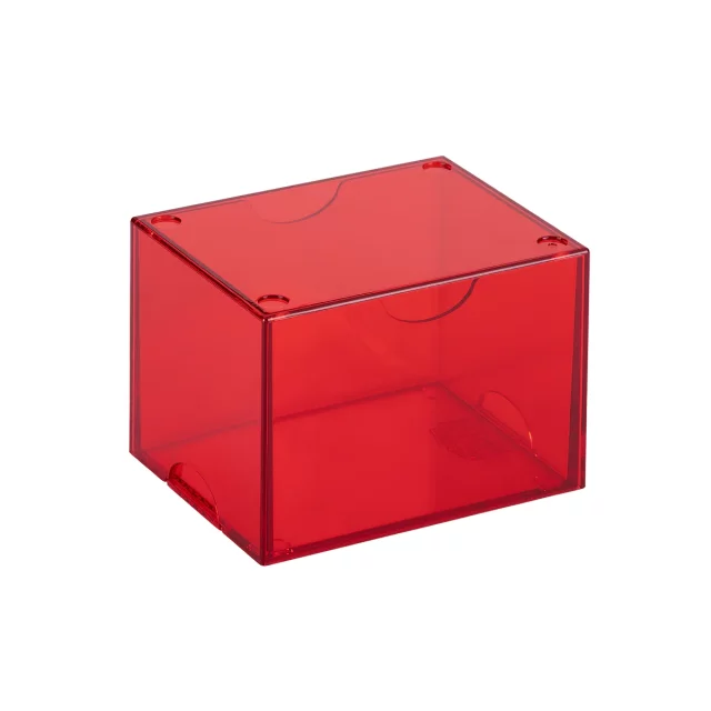 Krabička na karty Dragon Shield - Clear Red (Strongbox 100+) - TCG Sammelkartenspiel