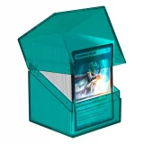 Krabička na karty Ultimate Guard - Boulder Deck Case Clear Emerald (100+) dupl