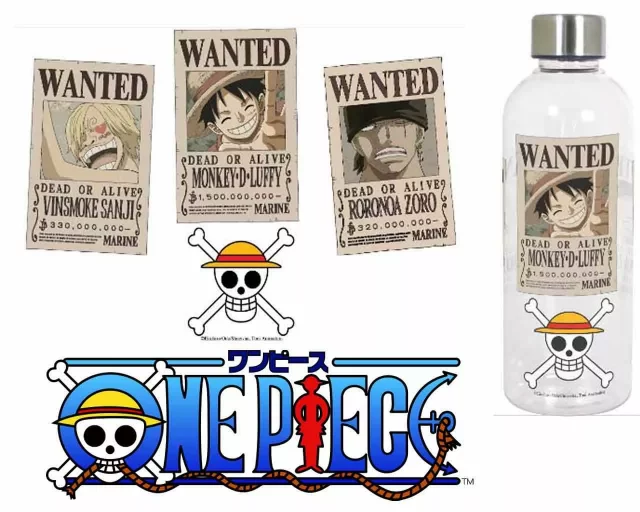 Trinkflasche One Piece - Wanted