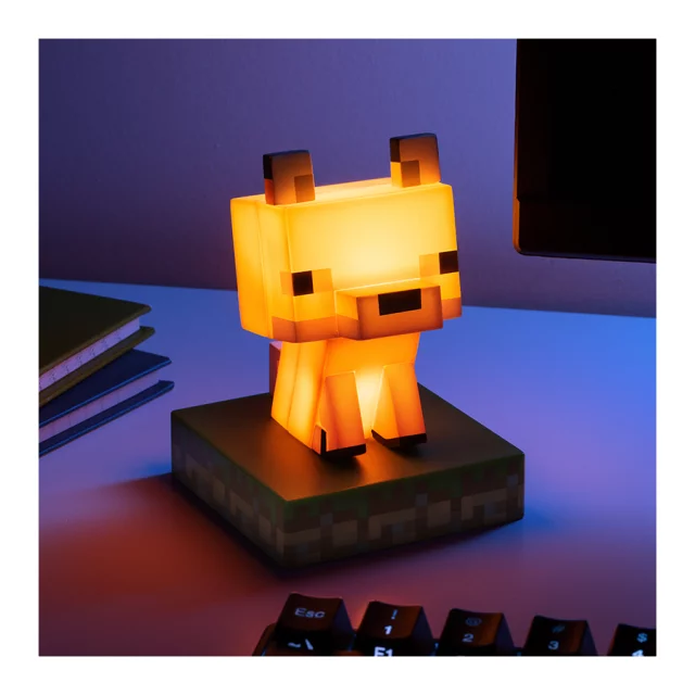 Lampe Minecraft - Sitzender Fuchs