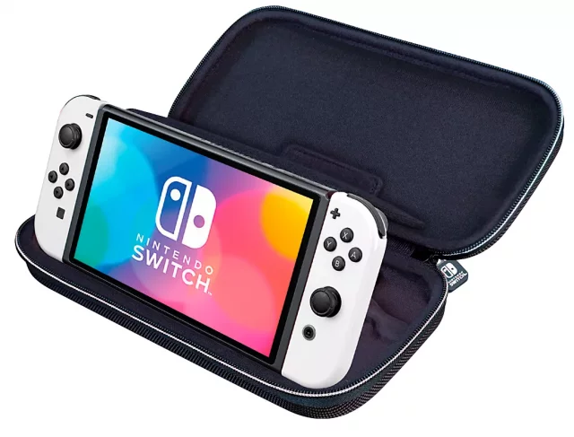 Luxuriöses Reiseetui für Nintendo Switch weiß (Switch & Lite & OLED Modell)