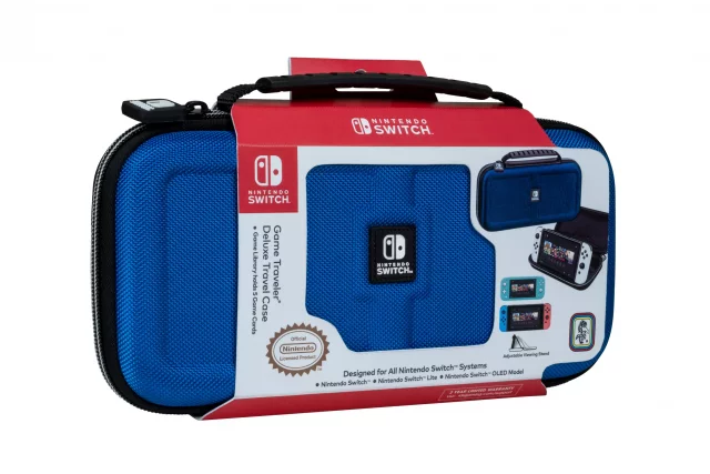 Luxuriöse Reisetasche für Nintendo Switch blau (Switch & Lite & OLED Modell)