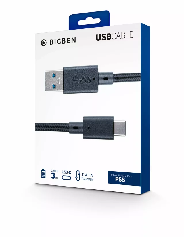 Ladekabel USB 3m für PlayStation 5