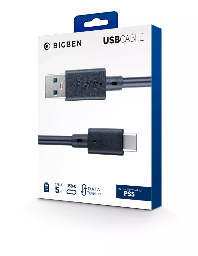 Ladekabel USB 5m für PlayStation 5