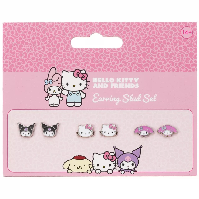 Náušnice Sanrio - Hello Kitty, Kuromi, My Melody