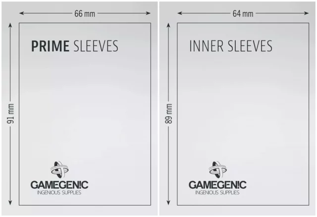 Schutzhüllen für Karten von Gamegenic - Prime Double Sleeving Pack (2x 100 Stk)