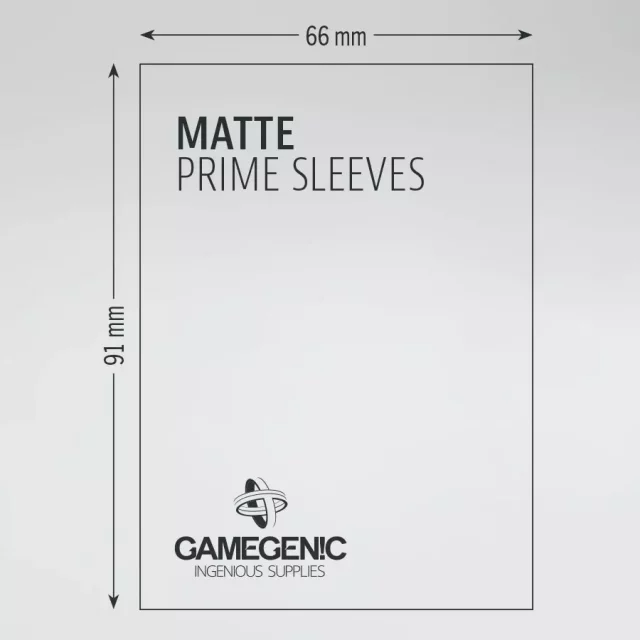 Schutzhüllen für Karten von Gamegenic - Prime Sleeves Matte Yellow (100 Stück)