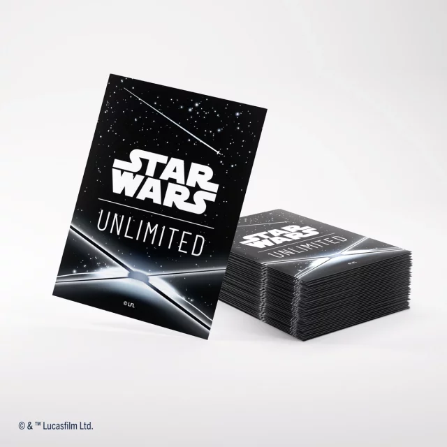 Ochranné obaly na karty Gamegenic - Star Wars: Unlimited Art Sleeves Logo White (61 ks) dupl