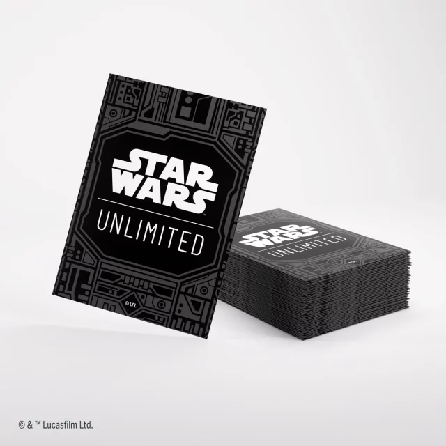 Ochranné obaly na karty Gamegenic - Star Wars: Unlimited Art Sleeves Card Back Yellow (62 ks) dupl