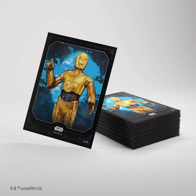 Ochranné obaly na karty Gamegenic - Star Wars: Unlimited: Premium Art Sleeves R2D2 (60 ks) dupl