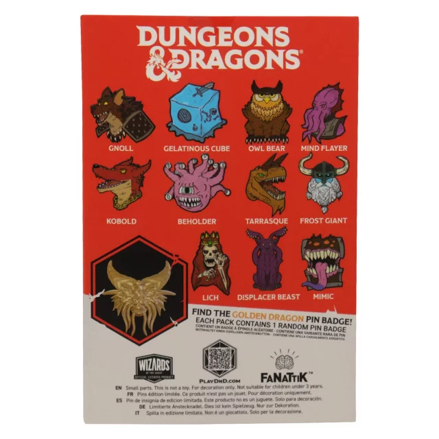 Anstecker Dungeons & Dragons - 50. Jubiläum Pins (Zufällige Auswahl)