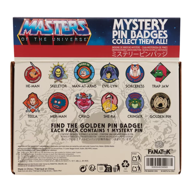 Odznak Masters of the Universe - Mystery Pin (náhodný výběr) - Figuren