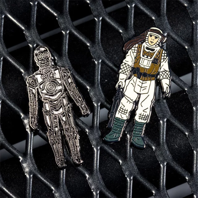 Odznak Star Wars - C-3PO & Luke Skywalker (Pin Kings)