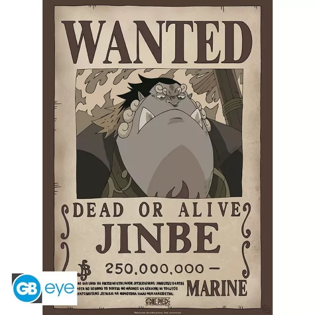 Plakat One Piece - Wanted Jinbe