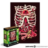 Puzzle Rick & Morty - Anatomy Park (aus Holz)
