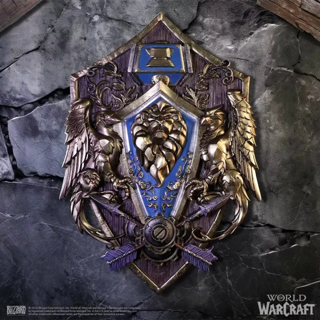 Replik World of Warcraft - Wandplakette der Allianz (Nemesis Now)