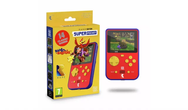 Retro herní konzole Super Pocket (Rare Edition) - kapesní herní konzole