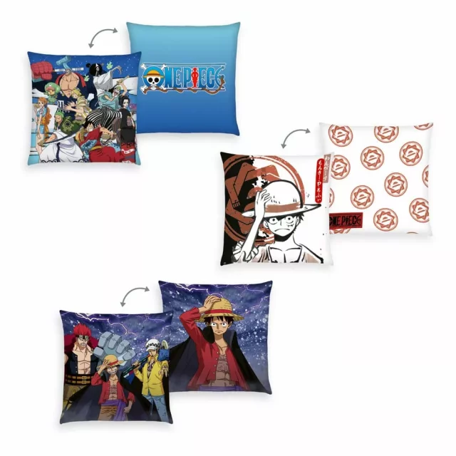 Kissen-Set One Piece - 3-Pack Monkey D. Luffy