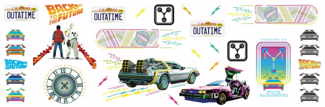 Wandtattoo Back to the Future - Wall Decal Set