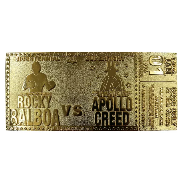 Sammlerplakette Rocky - Bicentennial Superfight Ticket Limited Edition